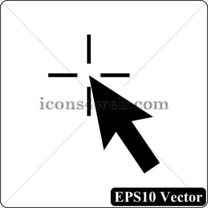 Pointer black icon. EPS10 vector. - Website icons