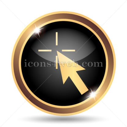 Pointer gold icon. - Website icons