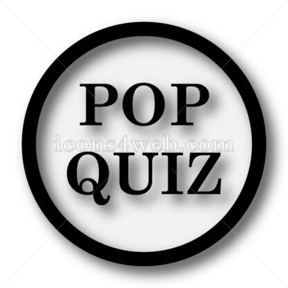 Pop quiz simple icon. Pop quiz simple button. - Website icons
