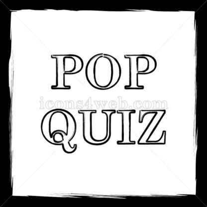 Pop quiz sketch icon. - Website icons