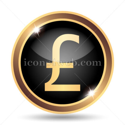 Pound gold icon. - Website icons