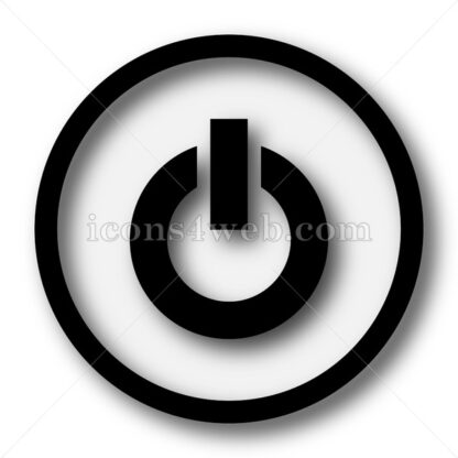 Power button simple icon. Power button simple button. - Website icons