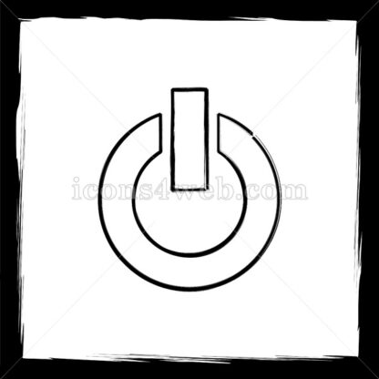 Power button sketch icon. - Website icons