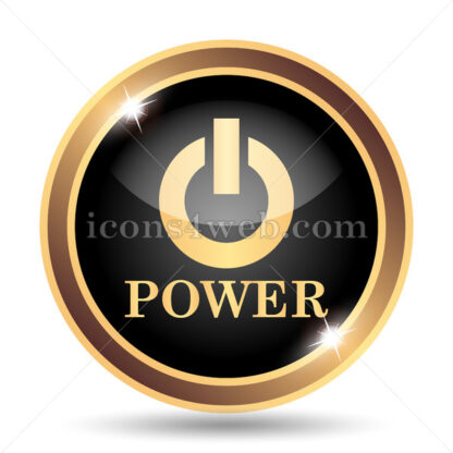 Power gold icon. - Website icons