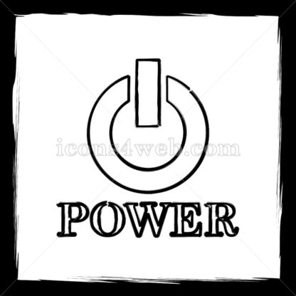 Power sketch icon. - Website icons