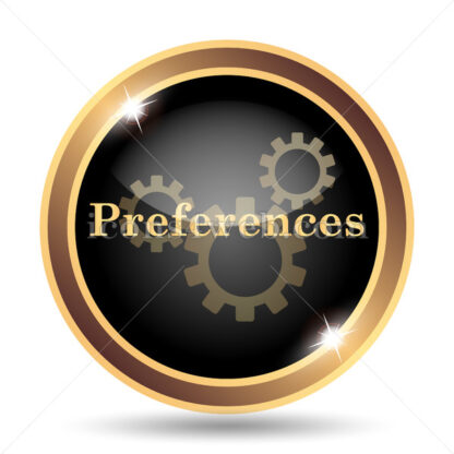 Preferences gold icon. - Website icons