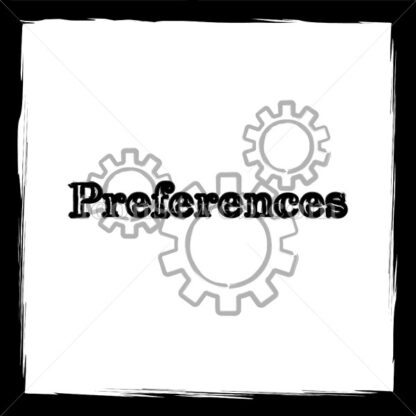 Preferences sketch icon. - Website icons