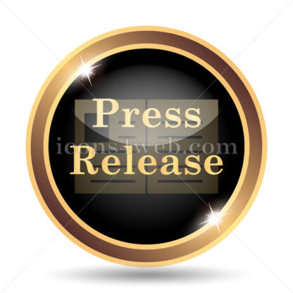 Press release gold icon. - Website icons
