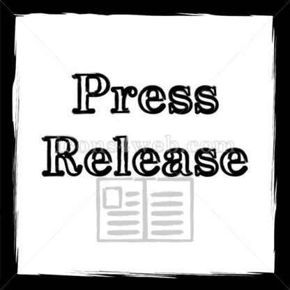 Press release sketch icon. - Website icons