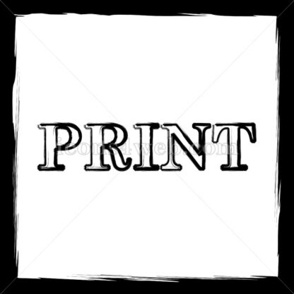 Print sketch icon. - Website icons