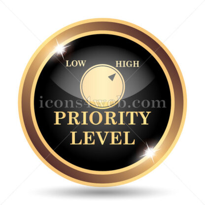 Priority level gold icon. - Website icons
