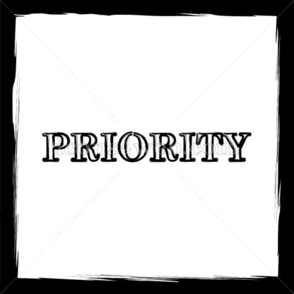 Priority sketch icon. - Website icons