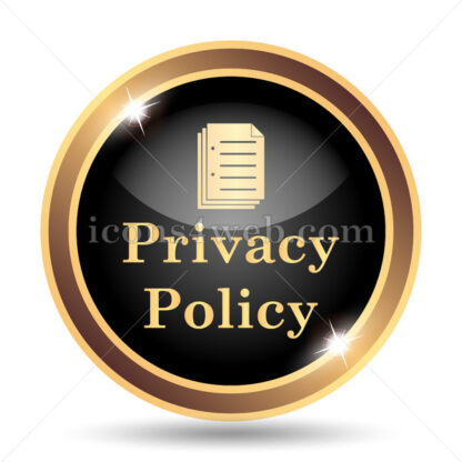 Privacy policy gold icon. - Website icons
