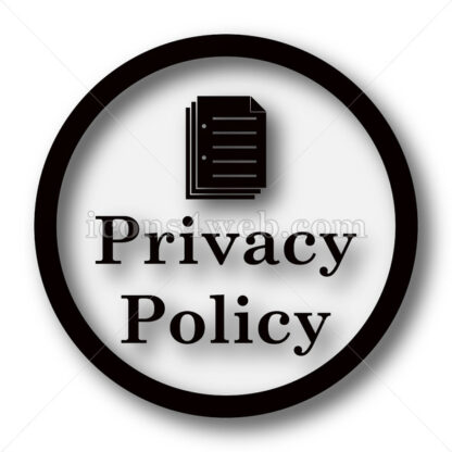 Privacy policy simple icon. Privacy policy simple button. - Website icons