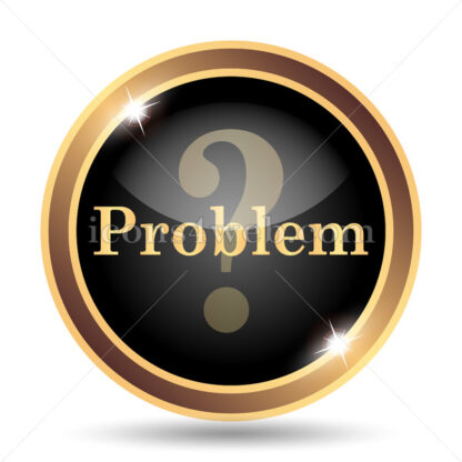 Problem gold icon. - Website icons