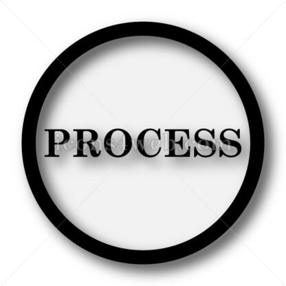 Process simple icon. Process simple button. - Website icons