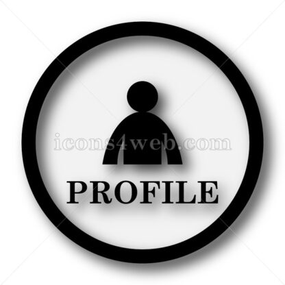 Profile simple icon. Profile simple button. - Website icons