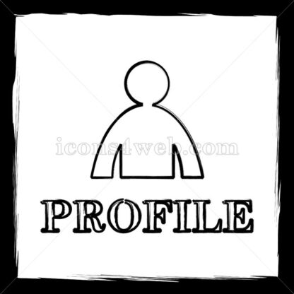 Profile sketch icon. - Website icons