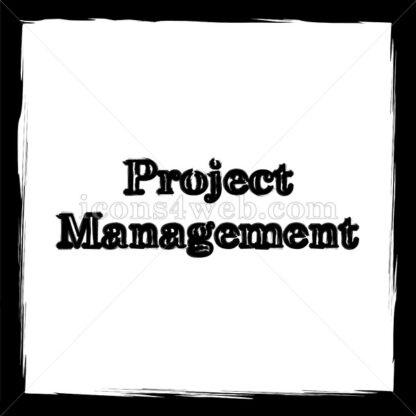 Project management sketch icon. - Website icons