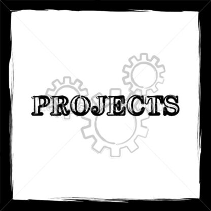 Projects sketch icon. - Website icons