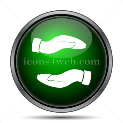 Protecting hands internet icon. - Website icons