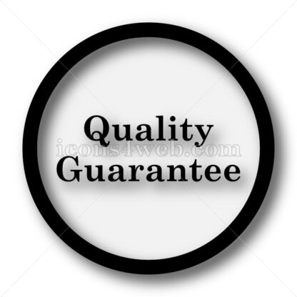 Quality guarantee simple icon. Quality guarantee simple button. - Website icons