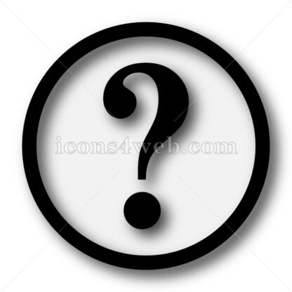 Question mark simple icon. Question mark simple button. - Website icons