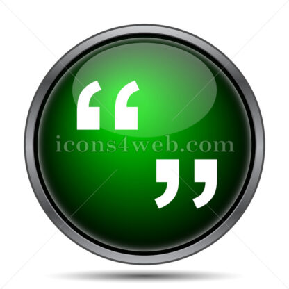 Quotation marks internet icon. - Website icons