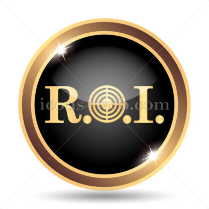 ROI gold icon. - Website icons