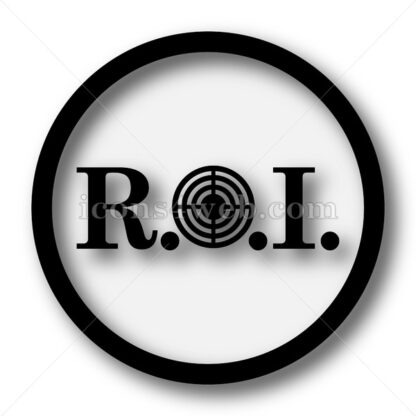 ROI simple icon. ROI simple button. - Website icons