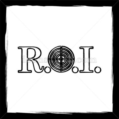 ROI sketch icon. - Website icons