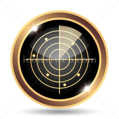 Radar gold icon. - Website icons