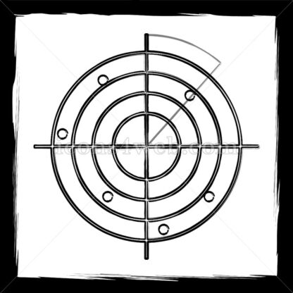 Radar sketch icon. - Website icons