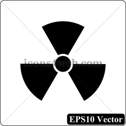 Radiation black icon. EPS10 vector. - Website icons