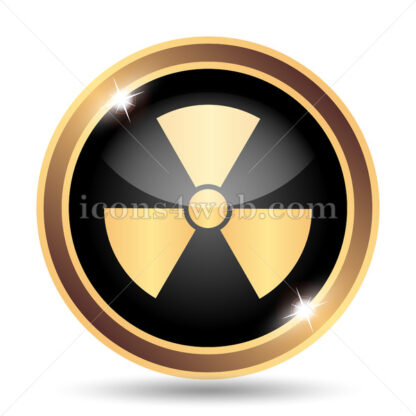 Radiation gold icon. - Website icons