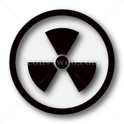 Radiation simple icon. Radiation simple button. - Website icons