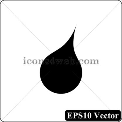 Rain black icon. EPS10 vector. - Website icons