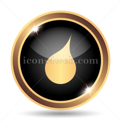 Rain gold icon. - Website icons