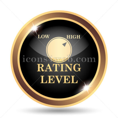 Rating level gold icon. - Website icons