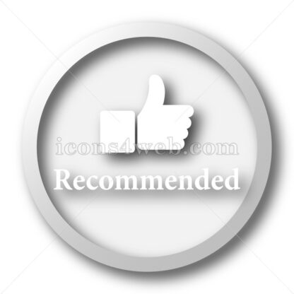 Recommended white icon. Recommended white button - Website icons