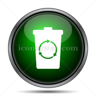 Recycle bin internet icon.