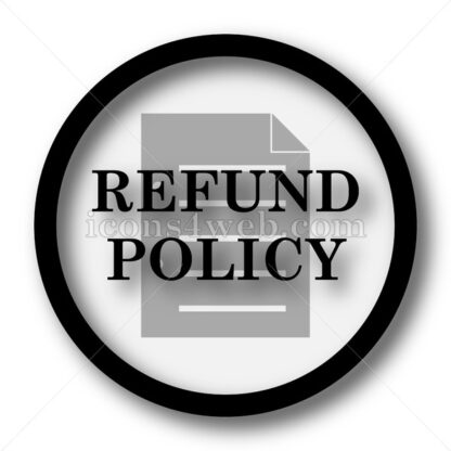 Refund policy simple icon. Refund policy simple button. - Website icons