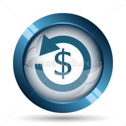 Refund sign image icon. - Website icons