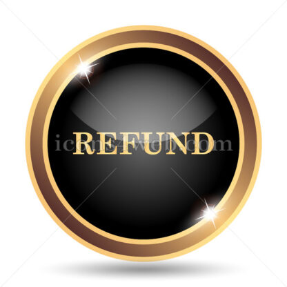 Refund. gold icon. - Website icons
