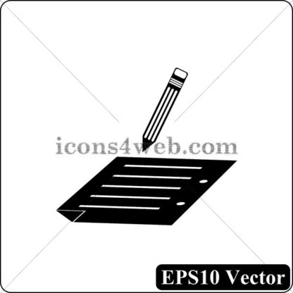 Registration black icon. EPS10 vector. - Website icons
