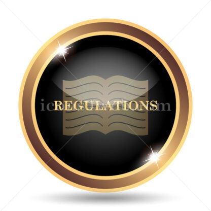 Regulations gold icon. - Website icons