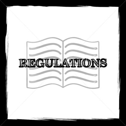 Regulations sketch icon. - Website icons