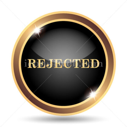 Rejected gold icon. - Website icons