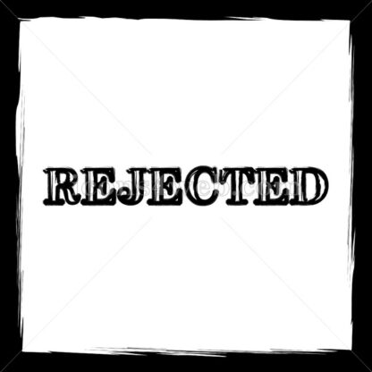 Rejected sketch icon. - Website icons