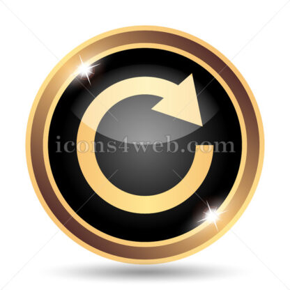Reload one arrow gold icon. - Website icons